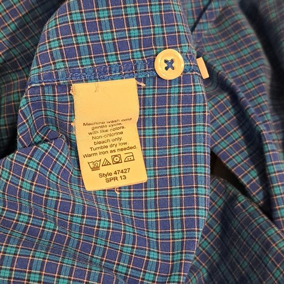 J. Crew Men's Small Regular Fit Long Sleeve Button Down Plaid Shirt - Picture 8 of 12